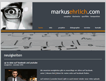 Tablet Screenshot of markusehrlich.com